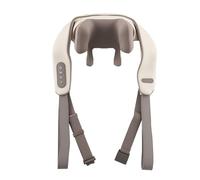 GOPLUS Masseur Cervical, Masseur Shiatsu 4D à Pétrissage Profond avec 2 Niveaux de Chaleur et Intensité Réglables, Appareil de Massage sans Fil pour Maman, Papa, Femmes et Hommes (Beige)