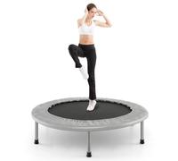 GOPLUS Mini Trampoline Fitness Pliable, Trampoline de Sport pour Intérieur avec Tapis de Sécurité, Charge Max 150KG, pour Adultes et Enfants
