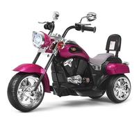 GOPLUS Moto Électrique pour Enfants 6 V à 3 Roues, 2,5-3km-h, Charge 30 KG, Scooter pour Enfants de 3 Ans+, 91x48x64 CM, Rose Foncé