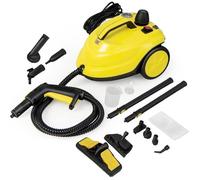 GOPLUS Nettoyeur Vapeur 2000W avec Réservoir 1,8L, 13 Accessoires, Pression 5 Bar, Balai Vapeur pour Tapis, Fenêtre, Verre & Rideau