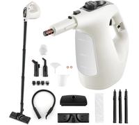GOPLUS Nettoyeur Vapeur à Main 1400W&2 Bar avec 14 Accessoires et Verrouillage de Sécurité-Portable avec Réservoir 400ml,Gris