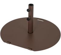 GOPLUS Pied de Parasol 23KG, Support de Parasol en Métal pour mât de Ø 38/48mm, avec 2 Roues, 2 Boutons de Serrage, Poignée de Transport, pour Piscine, Balcon