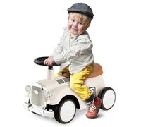 GOPLUS Porteur Enfantt Style Rétro avec Espace de Rangement sous Siège, Roues EVA Durables, Véhicule Jouet pour Tout-Petits de 18 à 36 Mois, Cadeaux pour Garçons et Filles (Blanc)