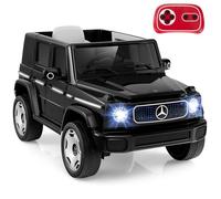 GOPLUS Quad Électrique 12V Enfant Mercedes-Benz avec Télécommande-Effets Sonores,Lumineux LED&Klaxon-2 Modes de Conduite,Noir