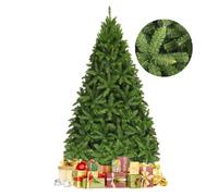 GOPLUS Sapin de Noël Artificiel 150CM,600 Branches en PVC Ignifuge,Base en Métal,Ouverture Automatique,Arbre de Noël pour