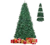 GOPLUS Sapin de Noel Artificiel 270CM, 3594 Branches Touffues en PVC, Socle en Métal, Montage Facile, Sapin de Noël Realiste pour Décoration Maison