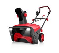 GOPLUS Souffleuse à Neige Électrique 2300 W-Largeur de Travail de 50CM-Déneigeuse Filaire avec Distance de Projection 9M&LED Rouge