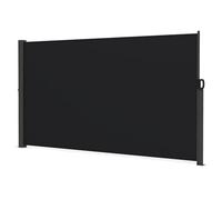GOPLUS Store Banne Rétractable, Store Vertical Exterieur sans Percage, avec Cadre en Aluminium, Tissu Imperméable, Brise-Vue Pliable pour Jardin Balcon Piscine (3x1,6m)