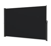 GOPLUS Store Banne Rétractable, Store Vertical Exterieur sans Percage, avec Cadre en Fer, Tissu Imperméable, Brise-Vue Pliable pour Jardin Balcon Piscine (3x1,8m)