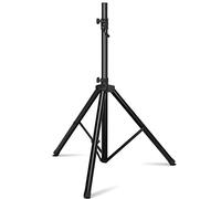 GOPLUS Support Pied d'Enceintes Télescopique, Grande Stabilité, Hauteur Réglable 97-183CM, Convient pour Fêtes, Studios de Musique, Charge Max 50KG