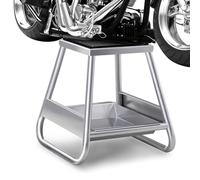 GOPLUS Support pour Moto, Support de Panneau pour Moto, Motocross, Vélo, Palan de Maintenance, Cric de Levage, Capacité de 450kg (25,4 × 25,4 cm Sans Carter d'Huile Amovible)