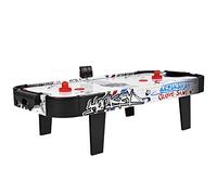 GOPLUS Table de Hockey sur Air avec Compteur de Points Electronique LED, 2 Palets, 2 Poussoirs, 2 Cages de But, pour Loisirs et Divertissement, 42 Pouces