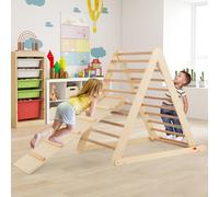 GOPLUS Triangle d’Escalade Enfants avec Toboggan pour Grimper et Glisser, Utilisation Jardin d'enfant ou à la Maison,50 KG pour Enfants Plus de 3 Ans