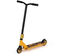 GOPLUS Trottinette Enfants Acrobatique, Trottinette Professionnelle pour Garçons Filles 10 Ans+, avec Roues PU et Large Plateau en Aluminium, Charge 100 Kg, pour Débutants, Intermédiaires (Jaune)