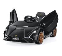 GOPLUS Voiture Électrique 12V pour Enfant 37-95Mois avec 2 Vitesses,Télécommande 2,4 G Klaxon et Musique, Démarrage Lent, No