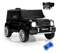 GOPLUS Voiture Électrique Enfant 3-8 Ans 12V avec Télécommande 2,4G Mercedes Benz G63 avec Démarrage Lent,LED/USB,30KG