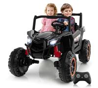 GOPLUS Voiture Electrique Enfants 2 Places 24V, Quad Buggy 4x4 Electrique avec 4 Moteurs 100W, Télécommande, Démarrage Progressif, Musique et Phares, pour Garçons&Filles 3+ Ans, Charge 50KG