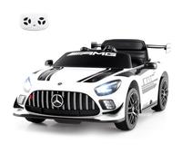 GOPLUS Voiture Electrique Enfants Mercedes-AMG 2,5-4,5 KM/H 1 Place, Véhicules Électriques et Accessoires à Batterie 12 V avec Télécommande 2,4 G, Sons, Lumières LED, Charge 25 KG, Enfants de 3 Ans+