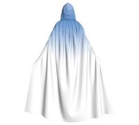 gopoo Cape à capuche unisexe pour adulte - Cape texturée bleue - Costume de chevalier - Tunique, cape médiévale, tenue d'Halloween et