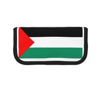 gopoo Jolie trousse à crayons en toile avec drapeau de la Palestine - Rangement organisé pour les voyages et un usage quotidien - Trousse à crayons, trousse de maquillage