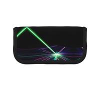 gopoo Jolie trousse à crayons en toile avec lumières laser - Rangement organisé pour voyage et usage quotidien - Trousse de maquillage