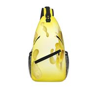gopoo Sac de poitrine en bandoulière pour homme et femme - Léger - Sac à bandoulière décontracté