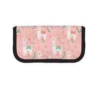 gopoo Trousse à crayons en toile avec motif cactus rose camel - Rangement organisé pour voyage et usage quotidien - Trousse à crayons et maquillage
