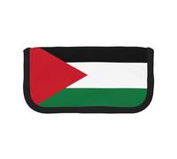 gopoo Trousse à crayons en toile avec motif drapeau de la Palestine - Rangement organisé pour les voyages et un usage quotidien - Trousse de maquillage