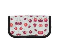 gopoo Trousse à crayons en toile avec motif grenade - Rangement organisé pour les voyages et un usage quotidien - Trousse de maquillage