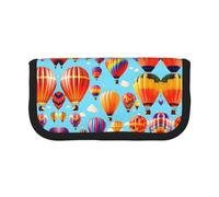 gopoo Trousse à crayons en toile avec motif montgolfières - Rangement organisé pour voyage et usage quotidien - Trousse de maquillage