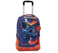 GOPOP Trolley e Zaino Scuola Dragon Auguri Preziosi Multicolore