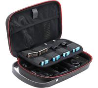 GoPro 10/9 Carrying Case, Portable Waterproof Adjustable Storage Bag for GoPro Hero 10 9 8 7 6 5 Xiaomi Yi DJI Osmo Action Accessories, Black, Modern
