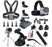 Gopro Accessoires Kit 18 en 1 Set Chest Head Strap pour Gopro Hero 4 3+ 3