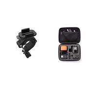GoPro AGTSM-001 Fixation pour Guidon/Tige de Selle/Tube Noir & Amazon Basics Étui de transport pour GoPro Taille S