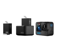 GoPro Chargeur de batterie double + 2 batteries Enduro (HERO11 Black/HERO10 Black/HERO9 Black) - Accessoire officiel GoPro