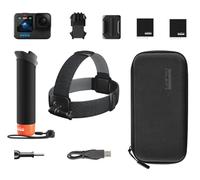 GoPro Ensemble d'accessoires HERO12 - Comprend Une HERO12 Noire, The Handler (poignée Flottante), Une Sangle de tête 2.0, Une Batterie Rechargeable Enduro (2) et Un étui de Transport