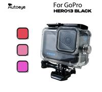 GoPro Hero 13 12 boîtier étanche noir boîtier de protection de plongée sous-marine housse de plongée 60M pour Go Pro 9 10 11 accessoire GoPro