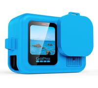 Gopro Hero 13 Silicone Protective Case,Black Lens Cover and Wrist Strap for GoPro Hero 13 Black Blue