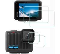 GoPro Hero Compact Screen Protector + Lens Protector [2+2 Pack] 9H Hardness Tempered Glass Anti-Scratch Anti-Bubble