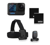 GoPro HERO11 Black Bundle - Comprend Une caméra HERO11 Black, Un Serre-tête + QuickClip et Une Batterie Enduro (2 au Total)