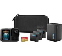 GoPro HERO13 POWER BUNDLE Caméra sport 5.3K, 4K, 2.7K, Full HD, Bluetooth, double écran, écran tactile, protégé contre la poussière, étanche, WiFi, accéléré,