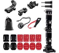 Gopro Motorcycle Helmet Mount - Action Camera Mount Kit Compatible with GoPro and Other Action Cams