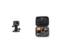 GoPro - SUMQ - Fixation Ventouse avec Quick Release Noir & Amazon Basics Étui de Transport Taille S