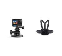 GoPro - SUMQ - Fixation Ventouse avec Quick Release Noir & Chesty V2 - Fixation de Poitrine pour l’Action Accessoire Official