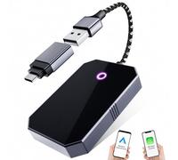 GOQELK Carplay sans Fil & Android Auto Adaptateur 2 en 1,Carplay Voiture, Android Auto Wireless,Android Auto sans Fil Prend en Charge La Mise à Jour en Ligne, Plug & Play, Filaire Ou vers sans Fil