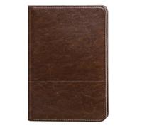 Gorbado Mini classeur de portfolio/porte-documents 12,7 x 20,3 cm, bloc-notes juridique, organiseur de documents A5 pour homme et femme, marron foncé.
