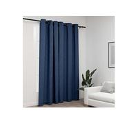 Rideau Occultant Aspect de Lin avec Œillets Beige 290x245 cm Fenêtre vidaXL