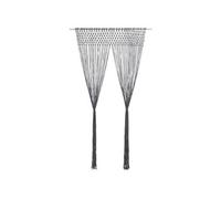 vidaXL Rideau en macramé 140 x 240 cm coton anthracite