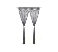 vidaXL Gordijn macramÃ© 140x240 cm katoen antraciet323994 Anthracite G