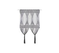 Vidaxl Rideau En Macramã© Anthracite 140x240 Cm Coton